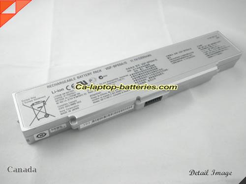 Genuine SONY VAIO VGN-CR90HS Battery For laptop 4800mAh, 11.1V, Silver , Li-ion