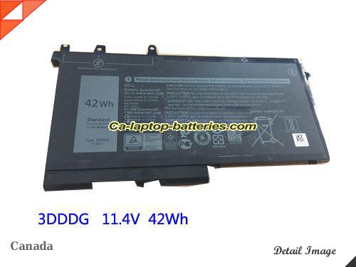 Genuine DELL Latitude 3520 KNWRY Battery For laptop 3690mAh, 42Wh , 11.4V, Black , Li-ion