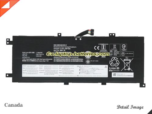 Genuine LENOVO ThinkPad L13 Gen 2 20VH002DKR Battery For laptop 2985mAh, 46Wh , 15.36V, Black , Li-Polymer