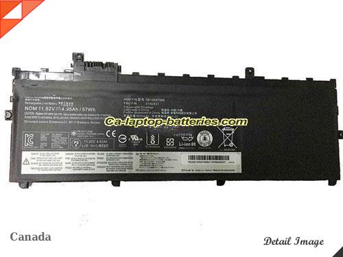 Genuine LENOVO TP X1 20HRA01PAU Battery For laptop 4950mAh, 57Wh , 11.52V, Black , Li-ion