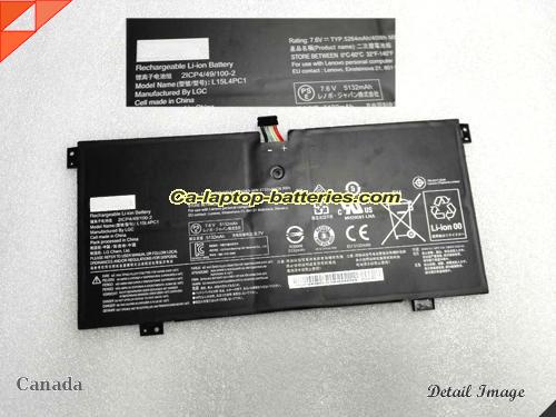 Genuine LENOVO Yoga 710-11IKB(80V6000PUS) Battery For laptop 5264mAh, 40Wh , 7.6V, Black , Li-ion