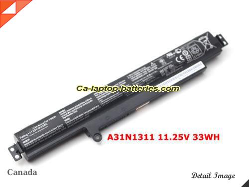 Genuine ASUS X102BA-DF050H. Battery For laptop 33Wh, 11.25V, Black , Li-ion