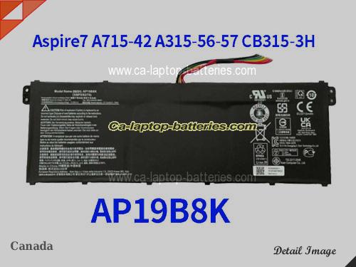 Genuine ACER Aspire 3 A314-22 Battery For laptop 3831mAh, 43Wh , 11.25V, Black , Li-Polymer