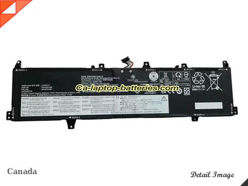 Genuine LENOVO ThinkPad Z16 Gen 1 21D4002NRT Battery For laptop 4465mAh, 69.1Wh , 15.48V, Black , Li-Polymer