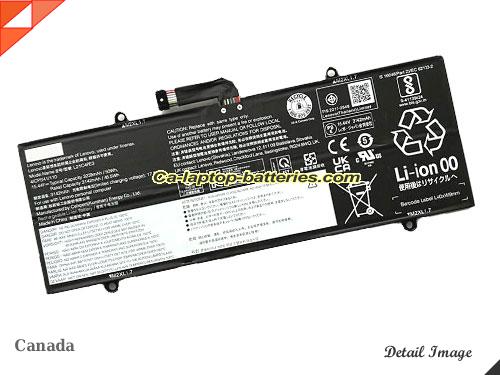 Genuine LENOVO IdeaPad Duet 5 12IRU8 83B3001HPH Battery For laptop 3239mAh, 50Wh , 15.44V, Black , Li-Polymer