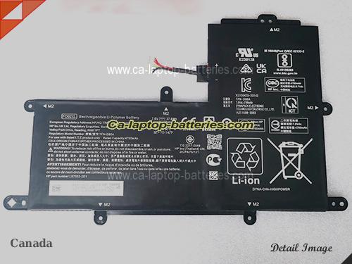 Genuine HP CHROMEBOOK 11A-NA0310NG Battery For laptop 4700mAh, 37.6Wh , 7.6V, Black , Li-Polymer