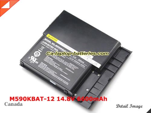 Genuine CLEVO M59 Battery For laptop 6600mAh, 14.8V, Black , Li-ion