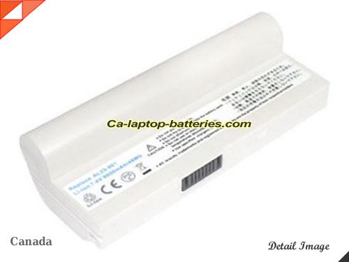 ASUS Eee PC 1000 Replacement Battery 6600mAh 7.4V White Li-ion