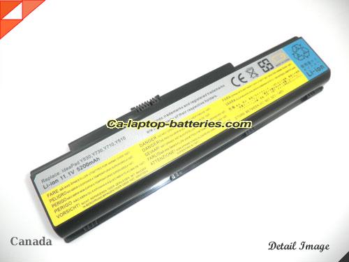 LENOVO 3000 Y500 Series Replacement Battery 5200mAh 11.1V Black Li-ion
