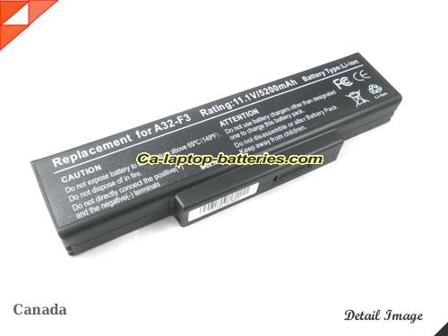 HASEE W750T Replacement Battery 5200mAh 11.1V Black Li-ion
