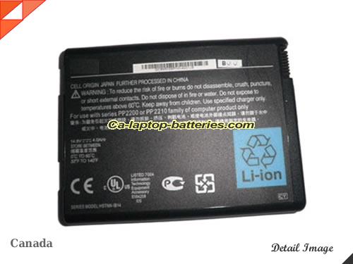 HP COMPAQ HSTNN-YB02 Battery 6600mAh 14.8V Black Li-ion