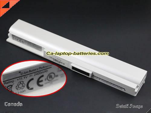 Genuine ASUS Eee PC 1004DN Battery For laptop 2400mAh, 11.1V, White , Li-ion