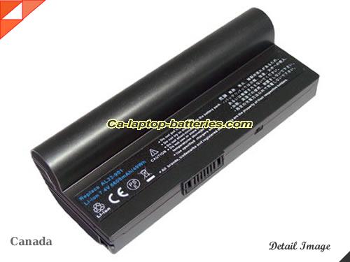 ASUS Eee PC 701SD Replacement Battery 6600mAh 7.4V Black Li-ion