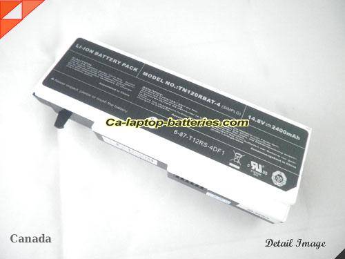 Genuine CLEVO TN120R Notebook computer Battery For laptop 2400mAh, 14.8V, Black and White , Li-ion