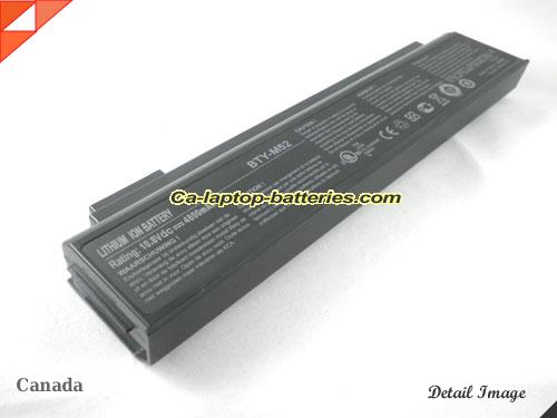 MSI Megabook L740 Replacement Battery 4400mAh 10.8V Black Li-ion