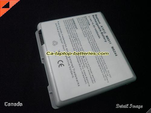 APPLE PowerBook G4 15 inch M8591-/A Replacement Battery 4400mAh 14.8V Gray Li-ion