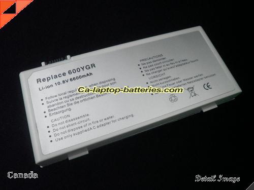 GATEWAY 600 Replacement Battery 6600mAh 10.8V Black Li-ion