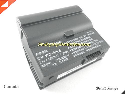 SONY VAIO VGN-UX90PS Replacement Battery 5200mAh 7.4V Black Li-ion