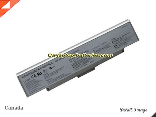 SONY VAIO VGN-CR123 Replacement Battery 5200mAh 11.1V Silver Li-ion