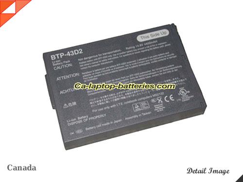 ACER TravelMate 222 Replacement Battery 4400mAh 14.8V Grey Li-ion