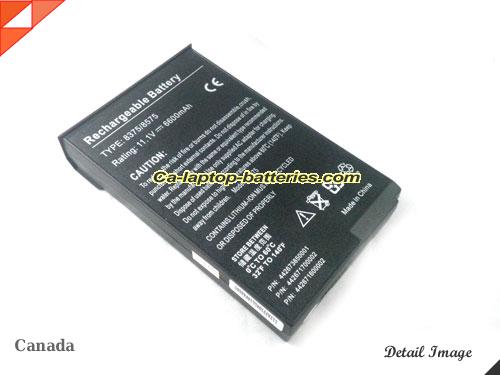 MITAC Minote 8375 Replacement Battery 6600mAh 11.1V Black Li-ion