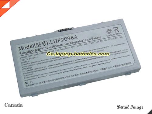 HP Omnibook 500B Replacement Battery 3600mAh 11.1V Silver Li-ion