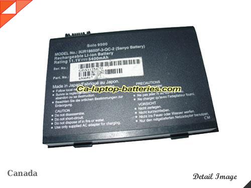 GATEWAY SOLO 9500CX Replacement Battery 5400mAh 14.8V Black Li-ion