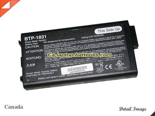 ACER BTP-1731 Battery 3500mAh 9.6V Black Li-ion