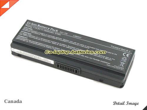 ASUS EasyNote BG45 Series Replacement Battery 2600mAh 14.8V Black Li-ion
