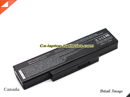 ASUS K72K Replacement Battery 5200mAh 10.8V Black Li-ion