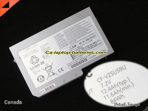 Genuine PANASONIC CF-N10 Battery For laptop 12400mAh, 84Wh , 12.4Ah, 7.2V, Sliver , Li-ion