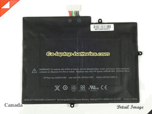 HP 635574-002 Battery 6000mAh 3.7V Black Li-ion