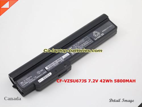 Genuine PANASONIC CF-J9 Battery For laptop 5800mAh, 42Wh , 7.2V, Black , Li-ion