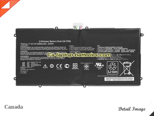 Genuine ASUS Transformer Pad TF700 Battery For laptop 3380mAh, 25Wh , 7.4V, Balck , Li-Polymer