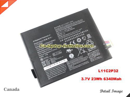Genuine LENOVO IdeaTab B6000-F Battery For laptop 6340mAh, 23Wh , 3.7V, Black , Li-Polymer