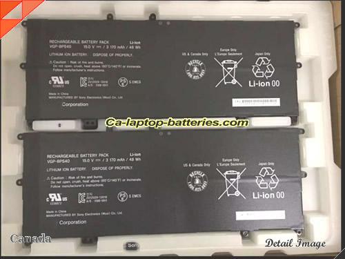 SONY Sony Vaio Flip SVF 15A Replacement Battery 3170mAh, 48Wh  15V Black Li-ion