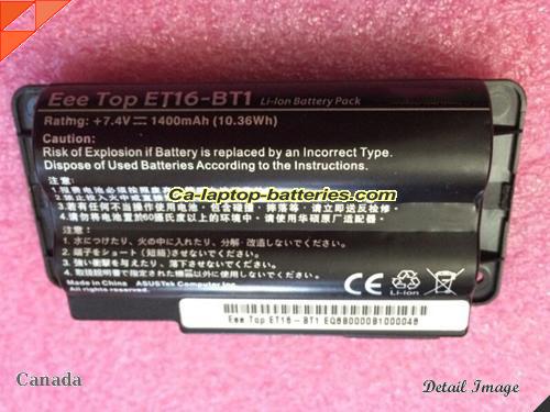 Genuine ASUS ASUS Eee Top ET16-BT1 Battery For laptop 1400mAh, 10.36Wh , 7.4V, Black , Li-ion