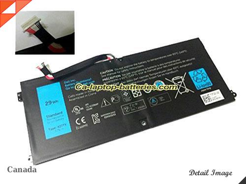 Genuine DELL Tablet Dxr10 Battery For laptop 29Wh, 3.7V, Black , Li-ion