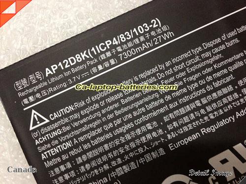 Genuine ACER Iconia W510P-1867 Battery For laptop 7300mAh, 27Wh , 3.7V, Black , Li-ion