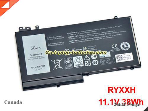 DELL RYXXH Battery 38Wh 11.1V Black Li-Polymer
