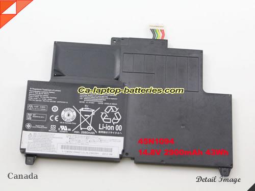 Genuine LENOVO ThinkPad S230u Twist 33473QC Battery For laptop 2900mAh, 43Wh , 2.9Ah, 14.8V, Black , Li-Polymer
