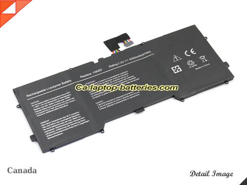 DELL XPS 12 Ultrabook Replacement Battery 6300mAh, 47Wh  7.4V Black Li-Polymer