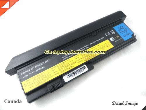 IBM ThinkPad X200 Series (Not Tablet) Replacement Battery 7800mAh 10.8V Black Li-ion