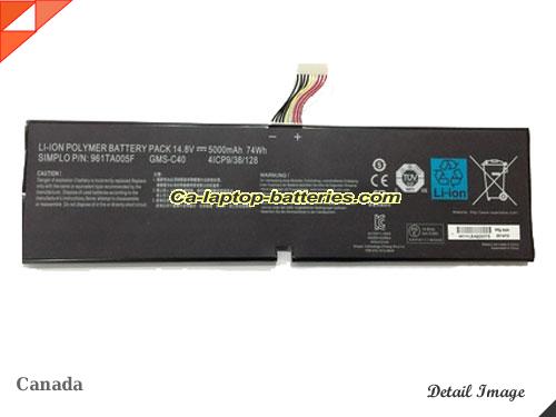 Genuine RAZER Blade Pro 2013 Battery For laptop 5000mAh, 74Wh , 14.8V, Black , Li-ion