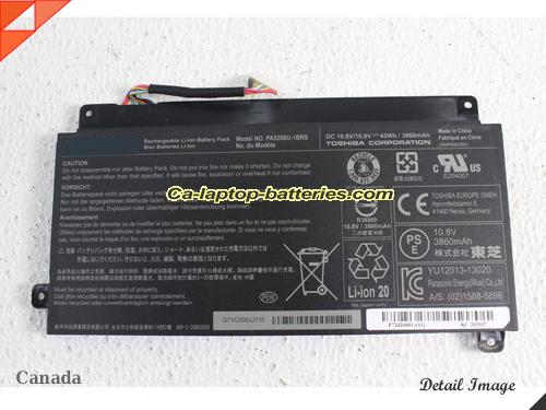 TOSHIBA PA5208U-1BRS Battery 3860mAh, 45Wh  10.8V Black Li-ion