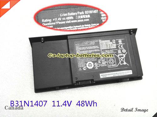 ASUS B31N1407 Battery 48Wh 11.4V Black Li-ion