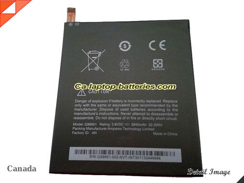 Genuine OTHER G99951 Laptop Computer Battery  Li-ion 5840mAh, 22.2Wh  In Canada 