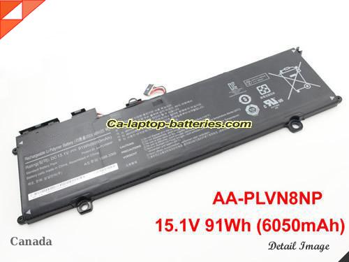 Genuine SAMSUNG AA-PLVN8NP Laptop Computer Battery  Li-ion 6050mAh, 91Wh Black In Canada 