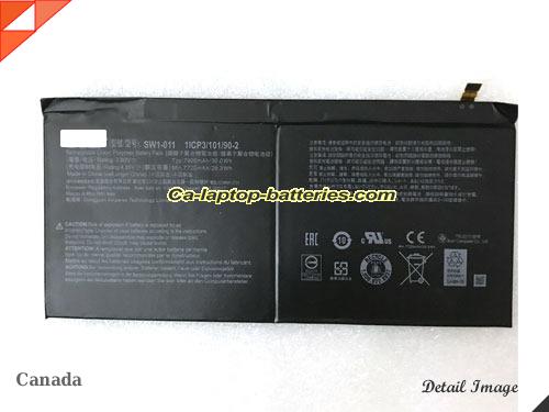 Replacement ACER SW1011 Laptop Computer Battery 1ICP310190-2 Li-ion 7900mAh, 30Wh Black In Canada 