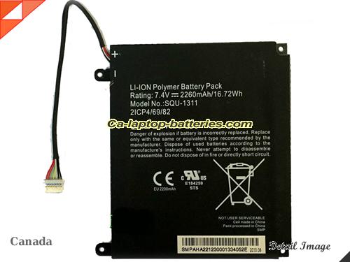 Genuine ACER SQU-1311 Laptop Computer Battery SQU1311 Li-ion 2260mAh, 16Wh Black In Canada 